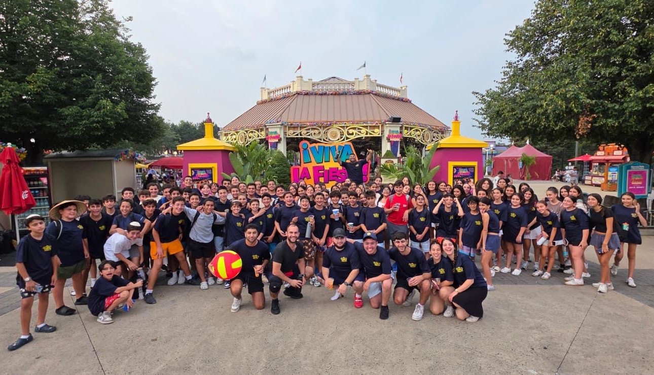 Camp MTA teens together outdoors